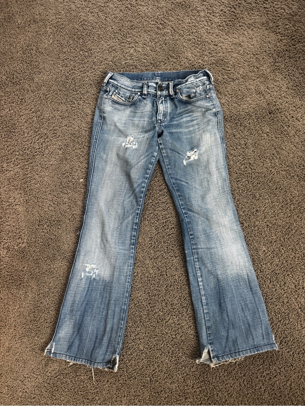 Vintage 2003 Diesel Rame Low Rise Bootcut Jeans Made in Italy Y2K Size 28